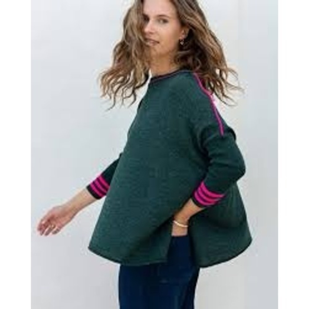 Mersea Women's Catalina Dolman Sweater Dark Green One Size